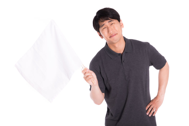 挫折しそうな男性